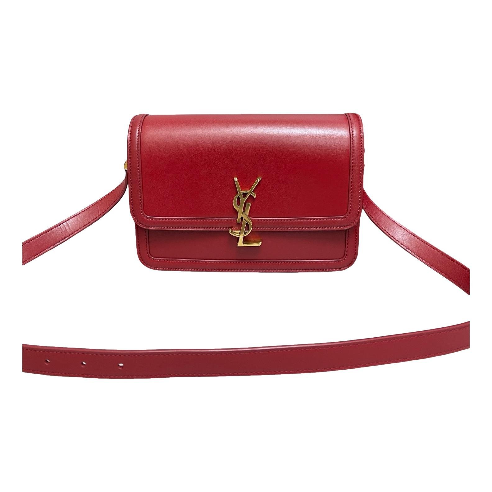 Solférino leather handbag