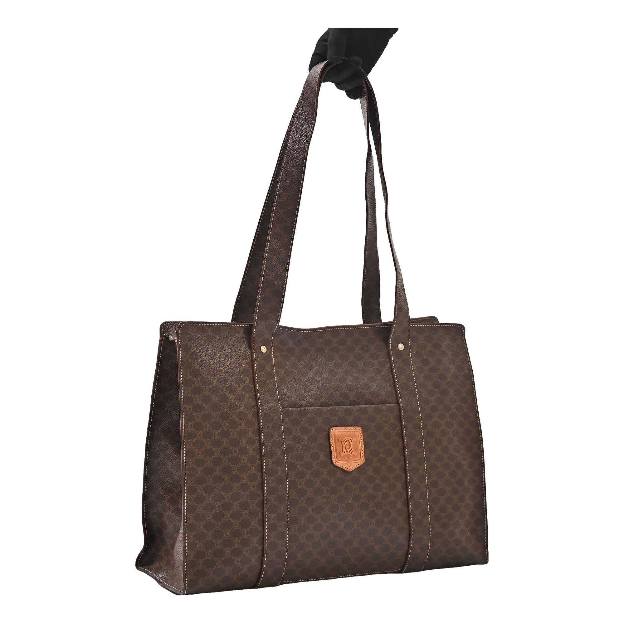 Leather tote