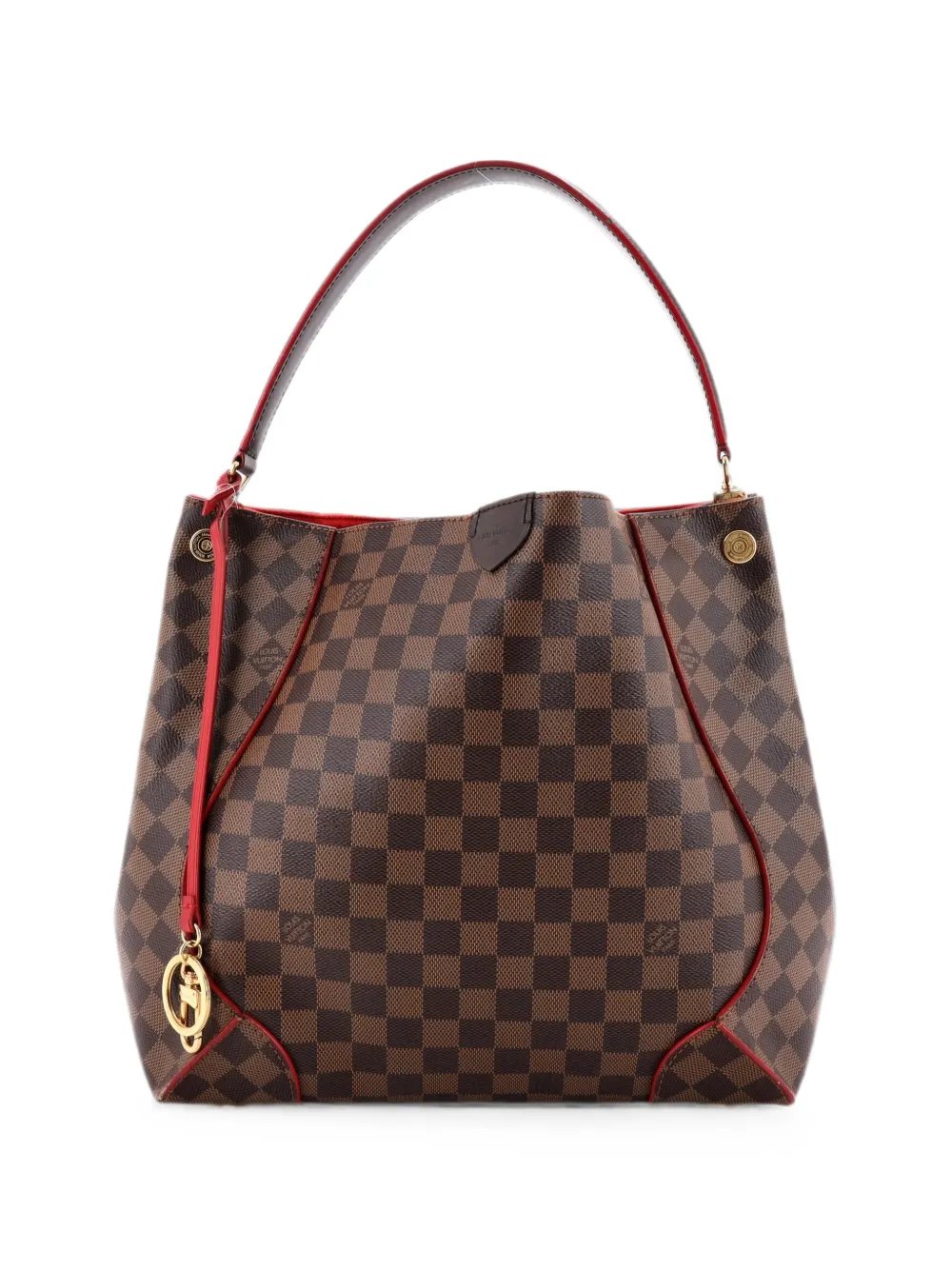 Caissa Damier with Leather hobo bag