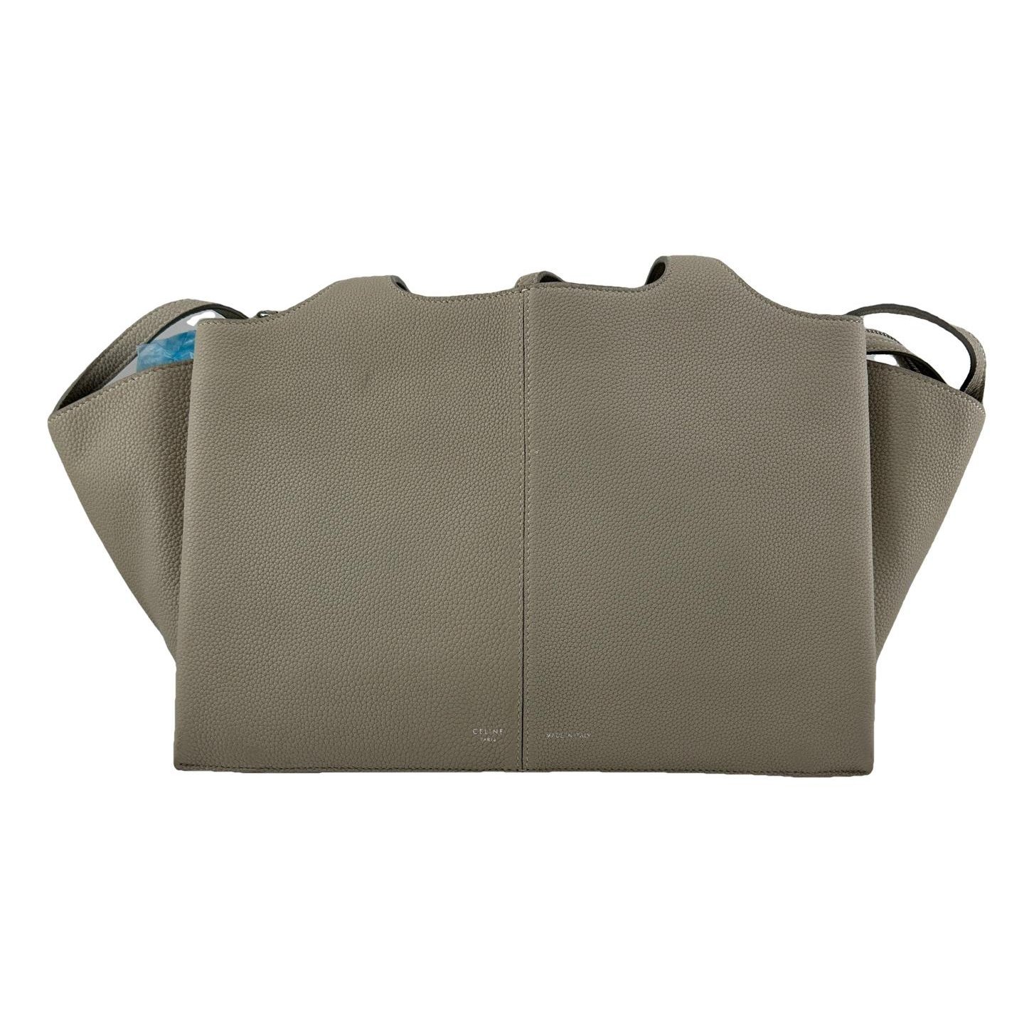 Tri-Fold leather tote