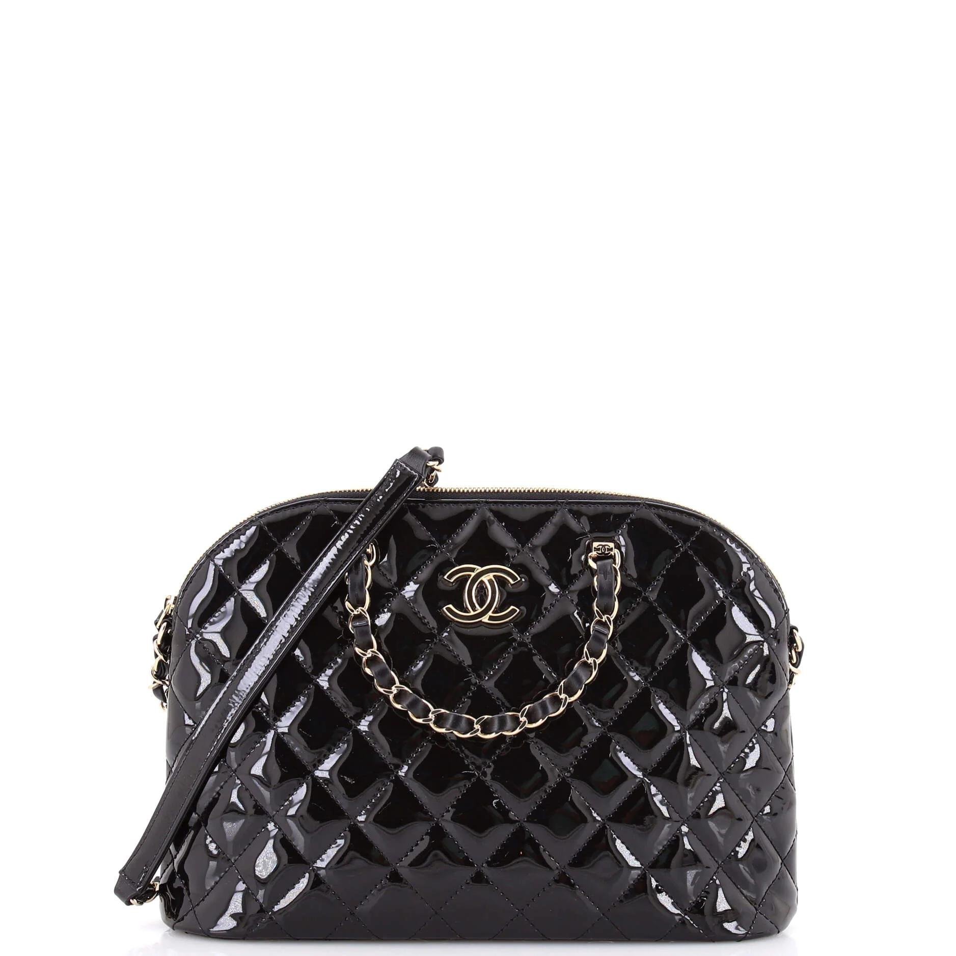 Patent leather handbag