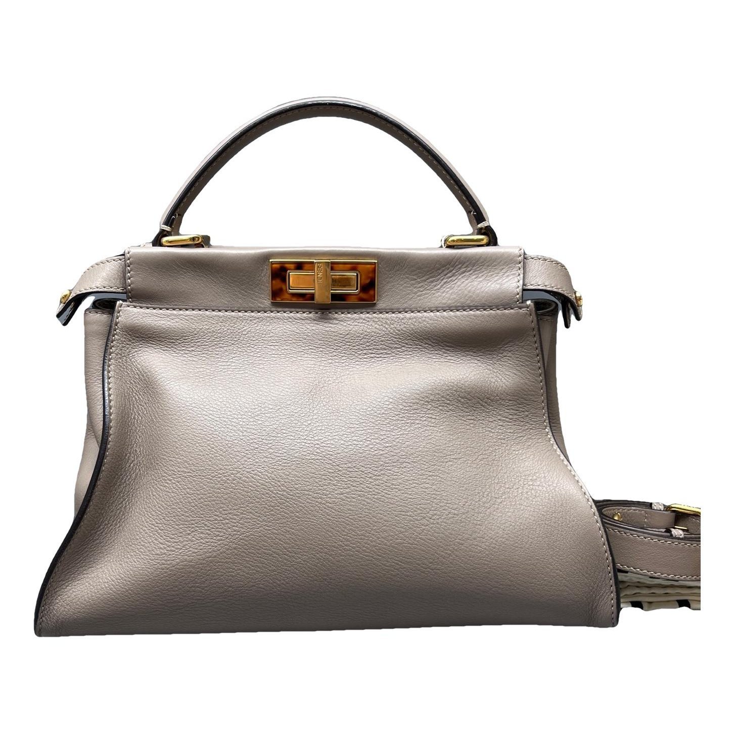 Peekaboo leather handbag