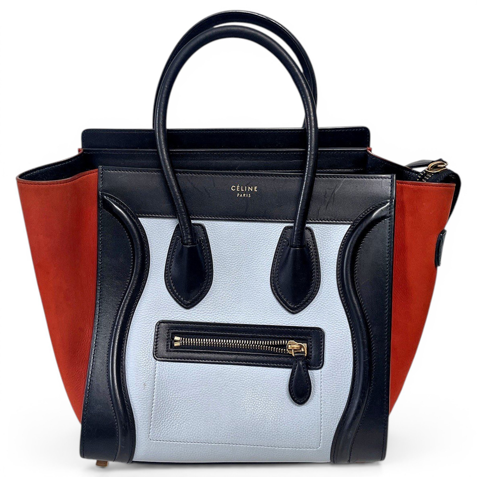 Luggage leather handbag