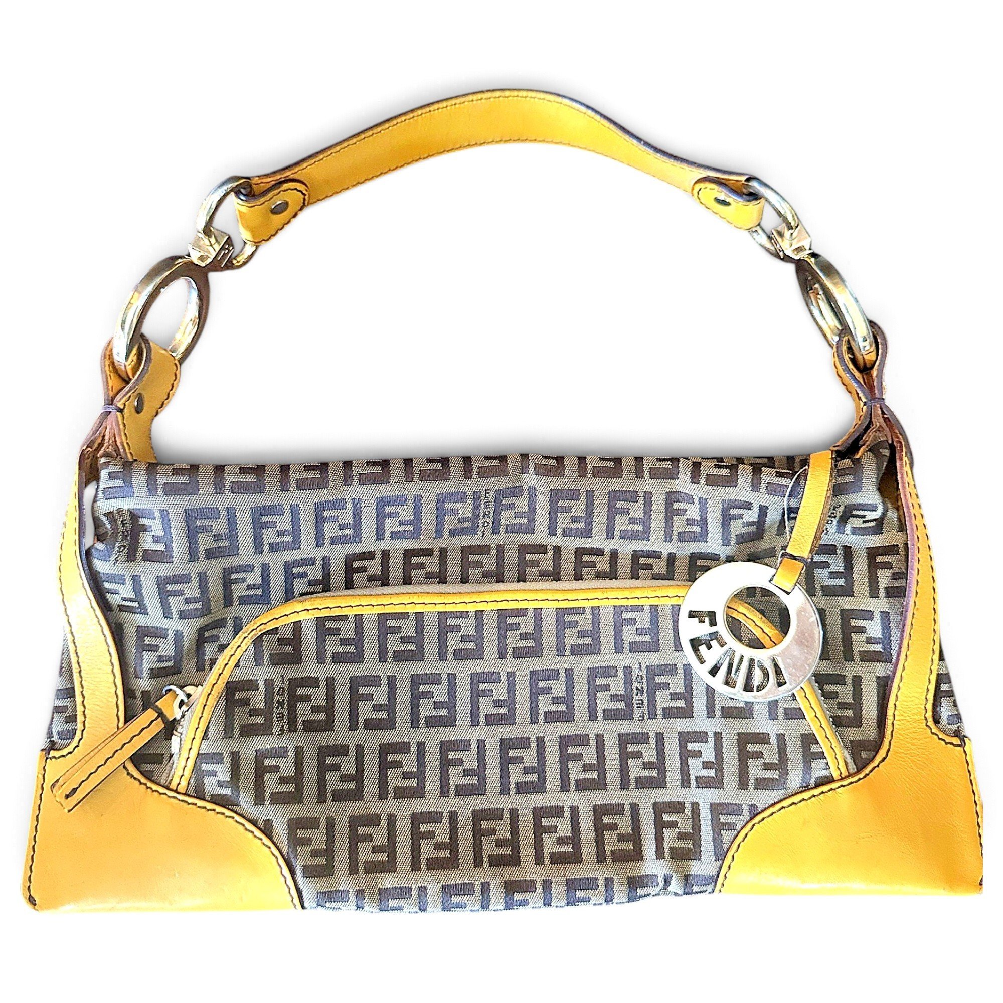 Baguette leather handbag