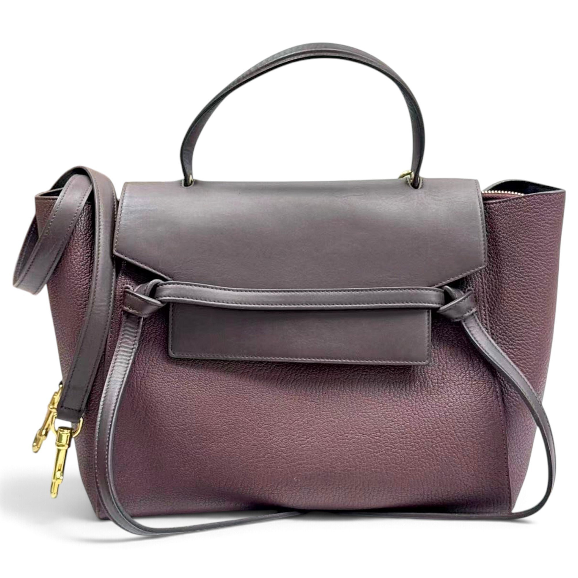 Belt leather handbag