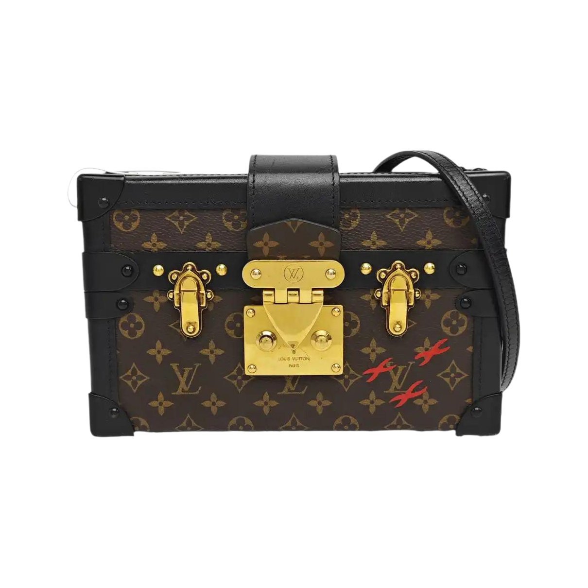Petite Malle leather handbag