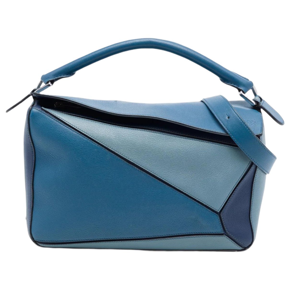 Puzzle leather satchel
