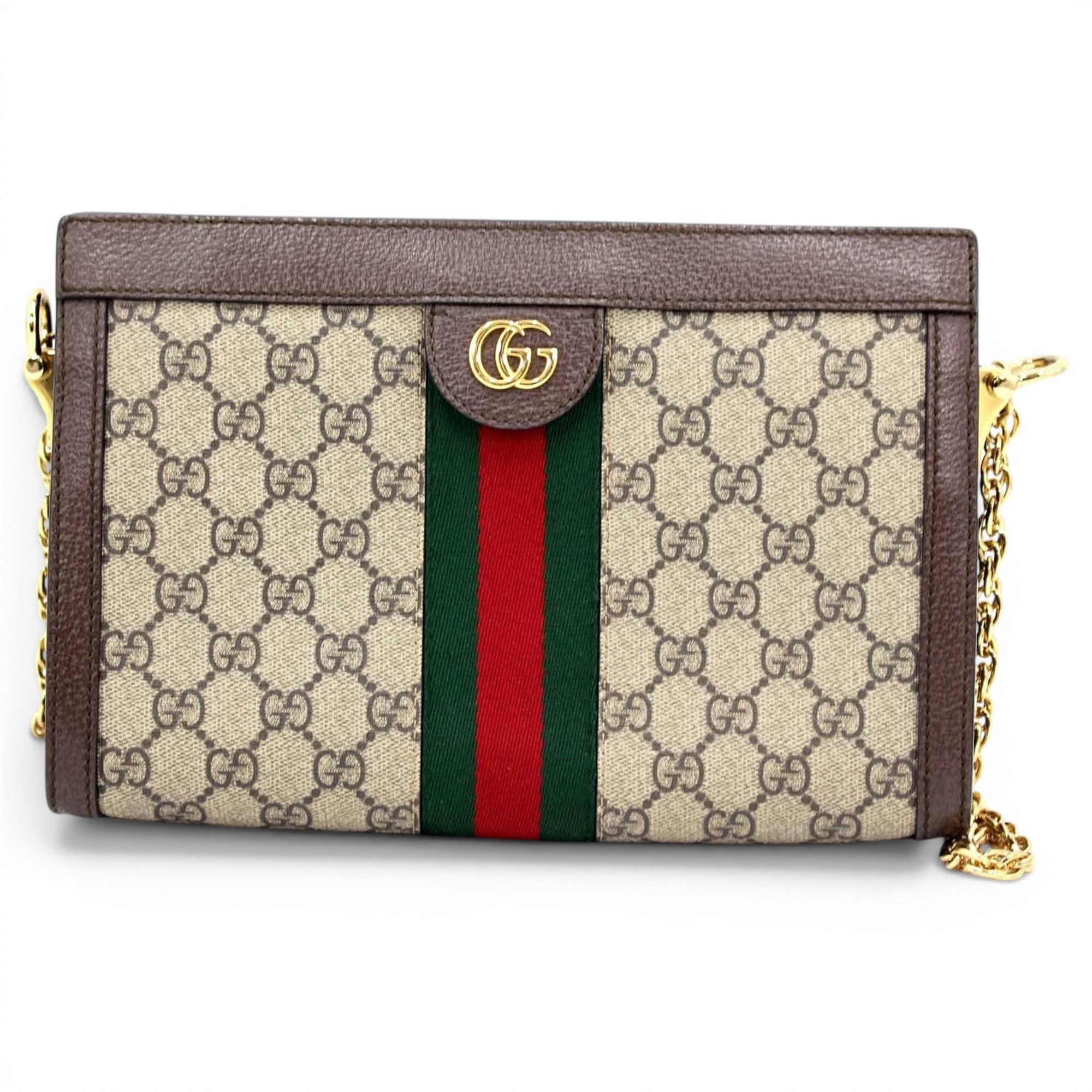 Ophidia Chain leather crossbody bag