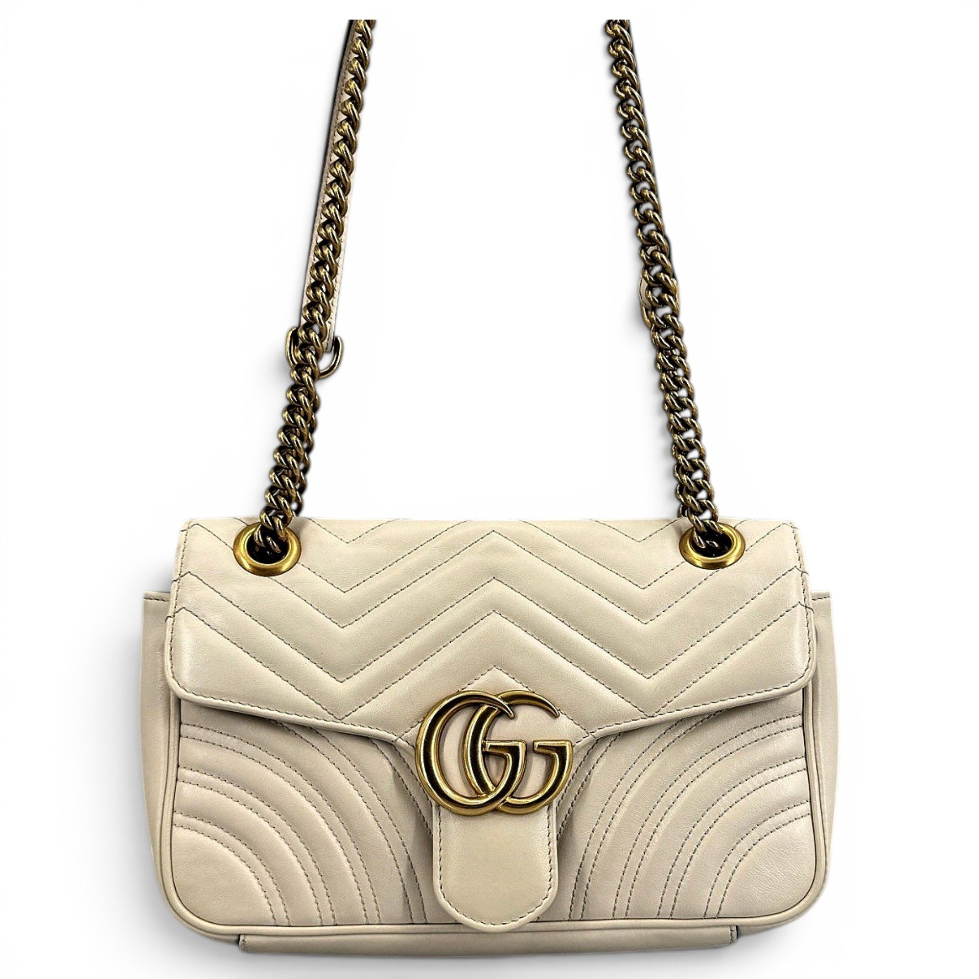 GG Marmont Flap leather handbag