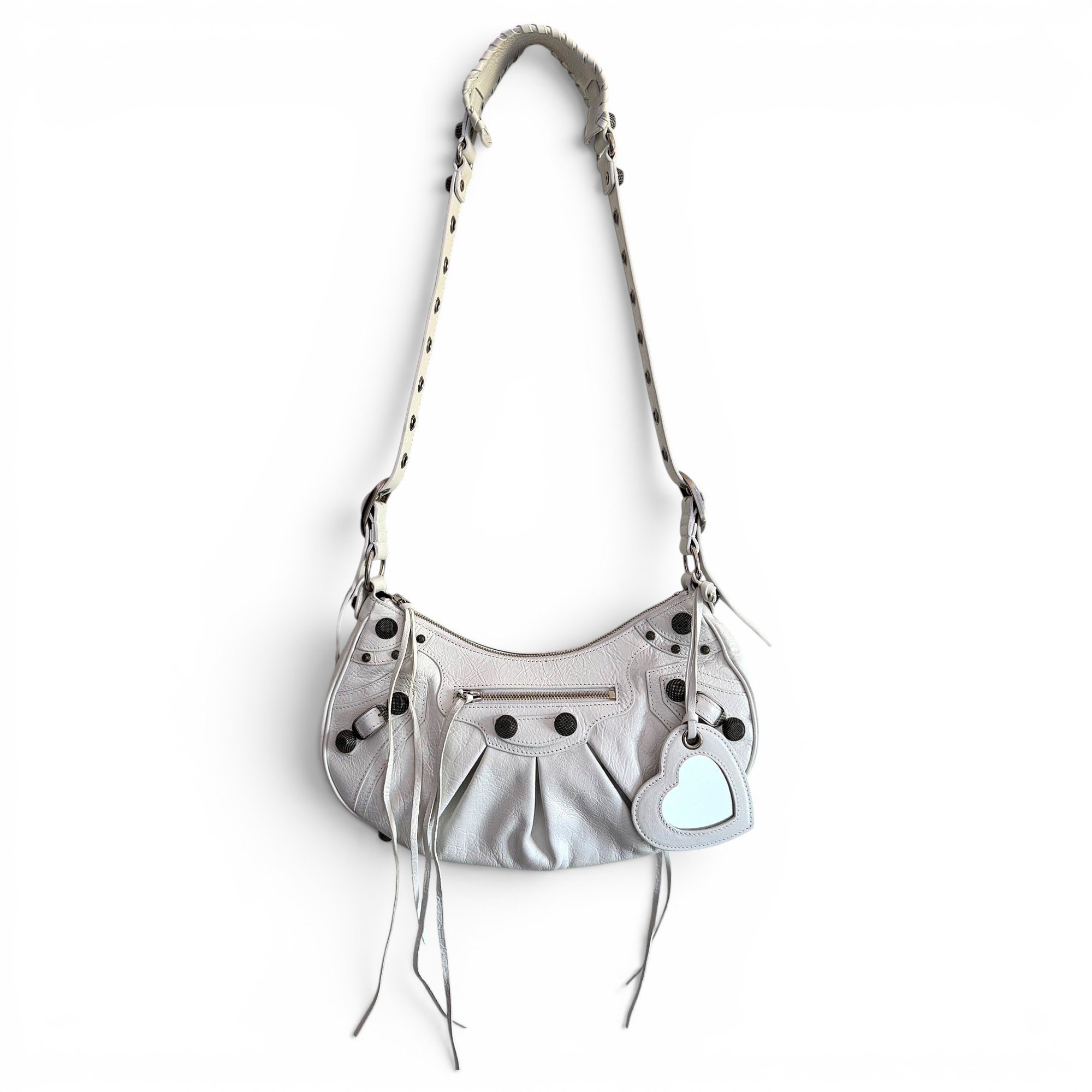 Leather clutch bag