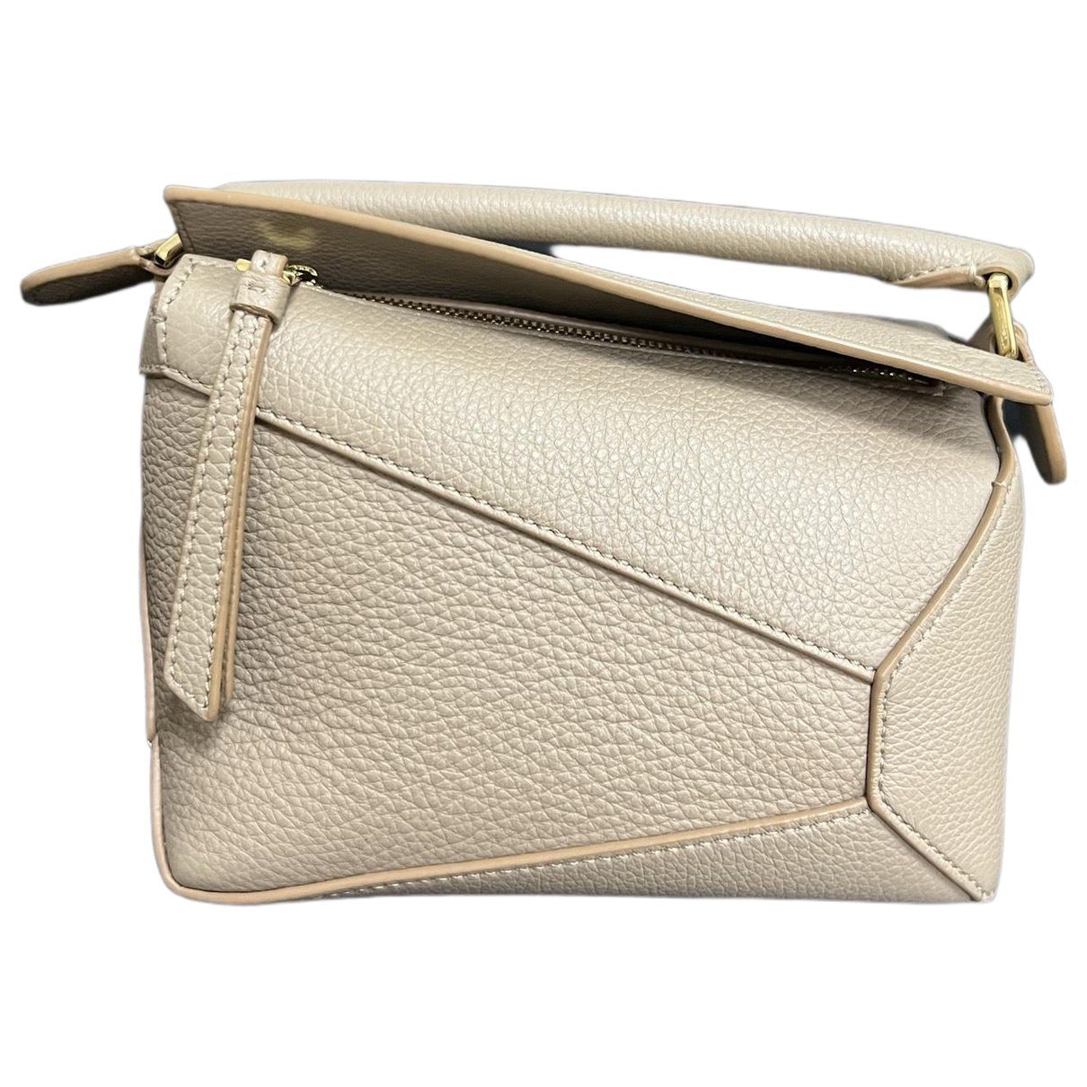 Puzzle leather crossbody bag