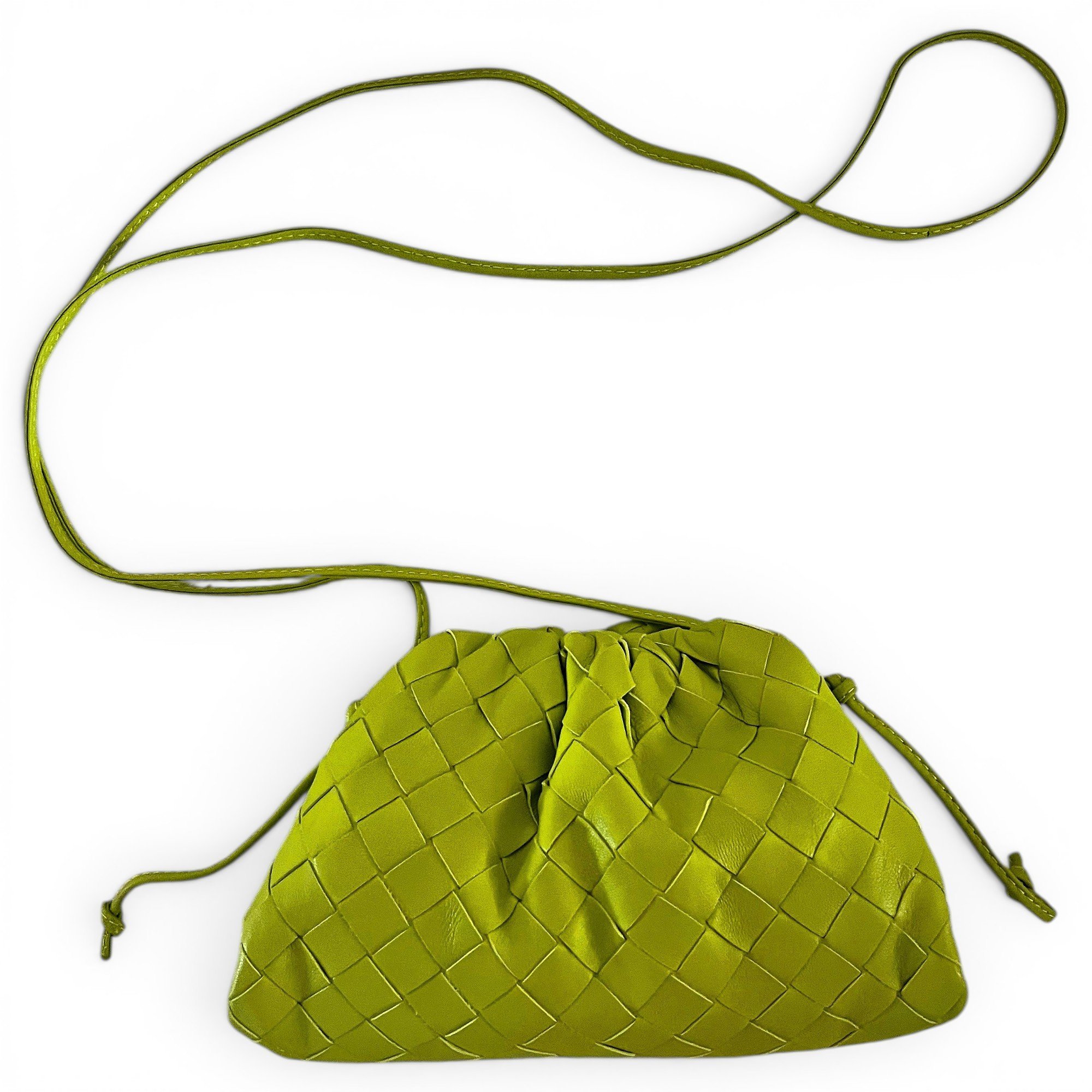 Pouch leather handbag