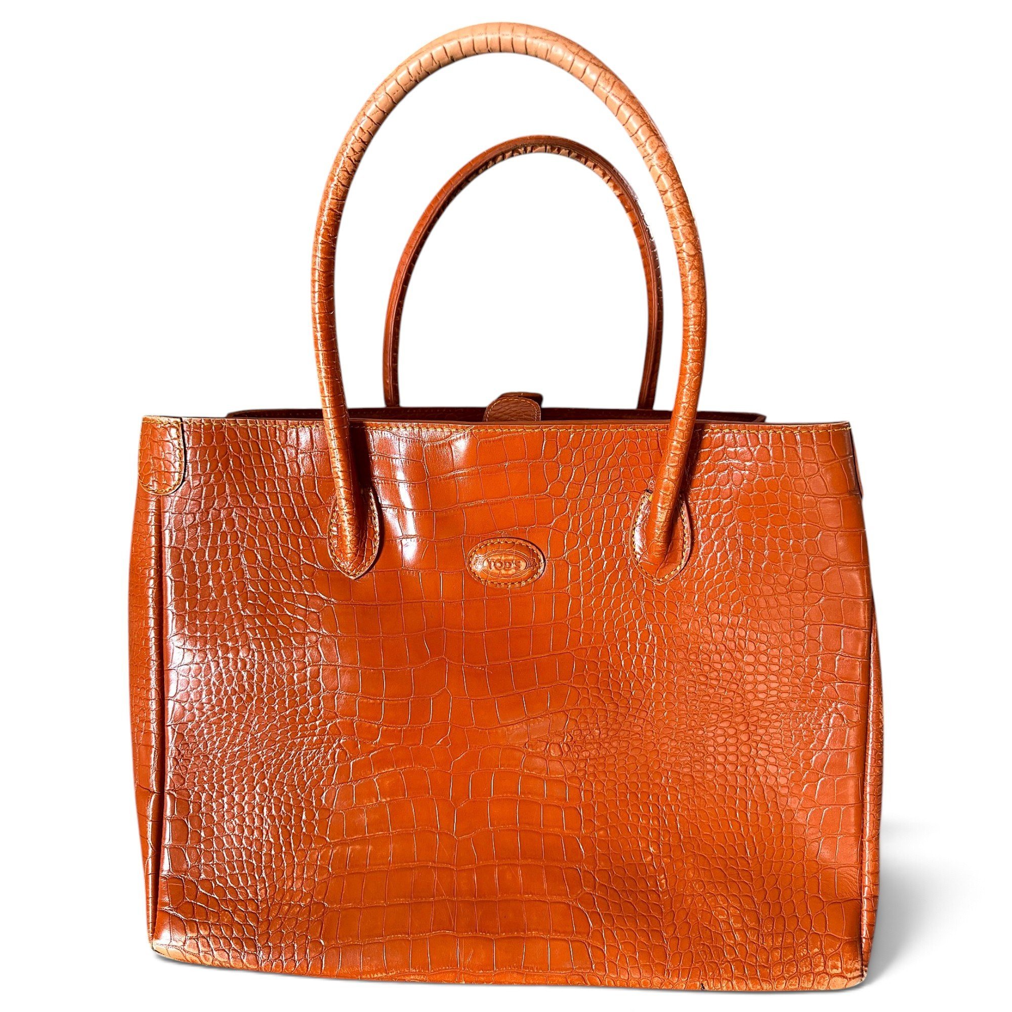 Leather tote