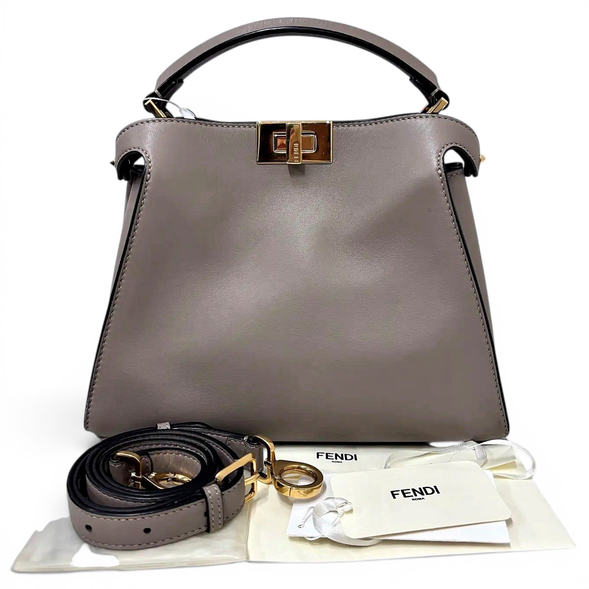 Peekaboo leather crossbody bag