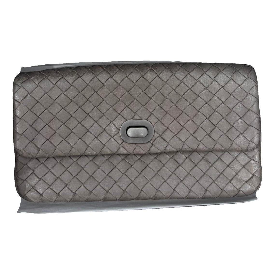 Leather clutch bag