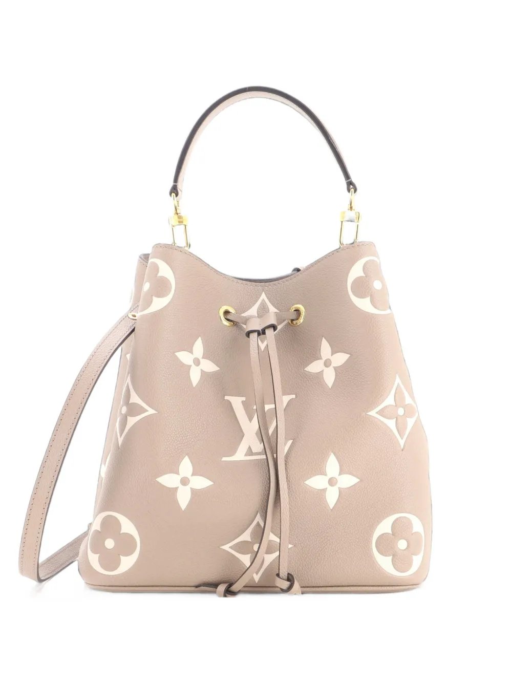 NeoNoe Handbag Bicolor Monogram Empreinte Giant MM bucket bag