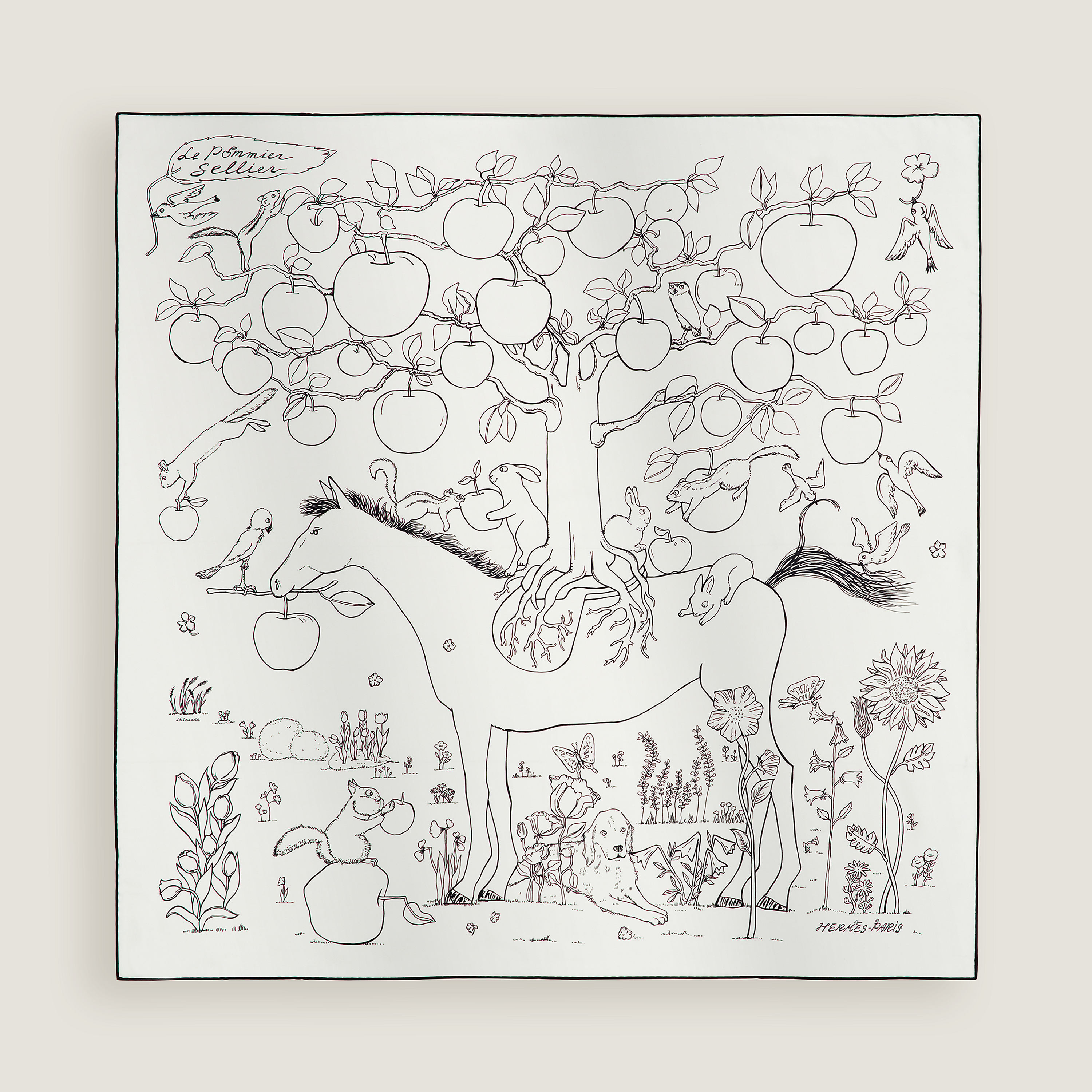 Le Pommier Sellier 스카프 90