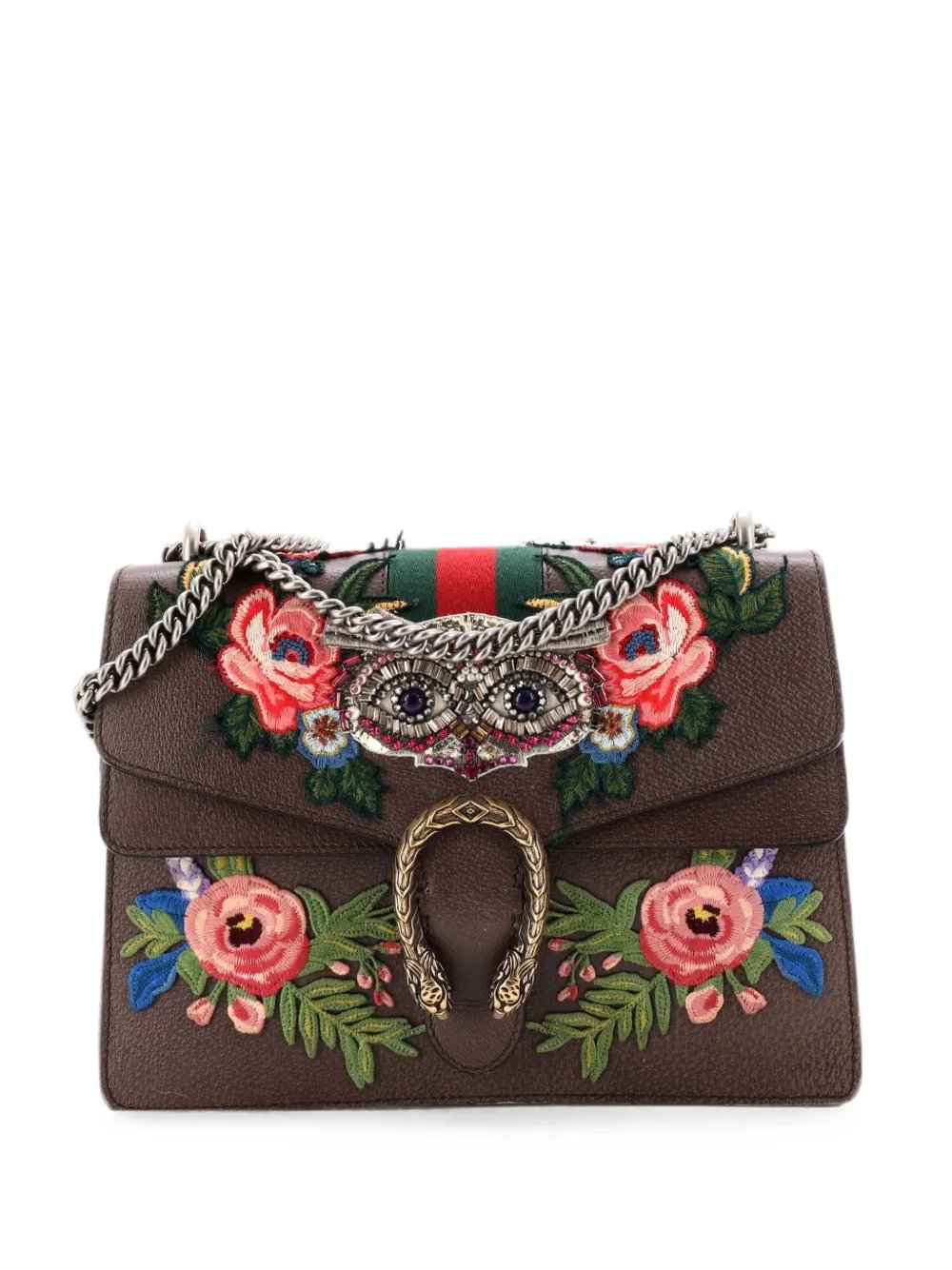 Web Dionysus Bag Embellished Leather Medium shoulder bag