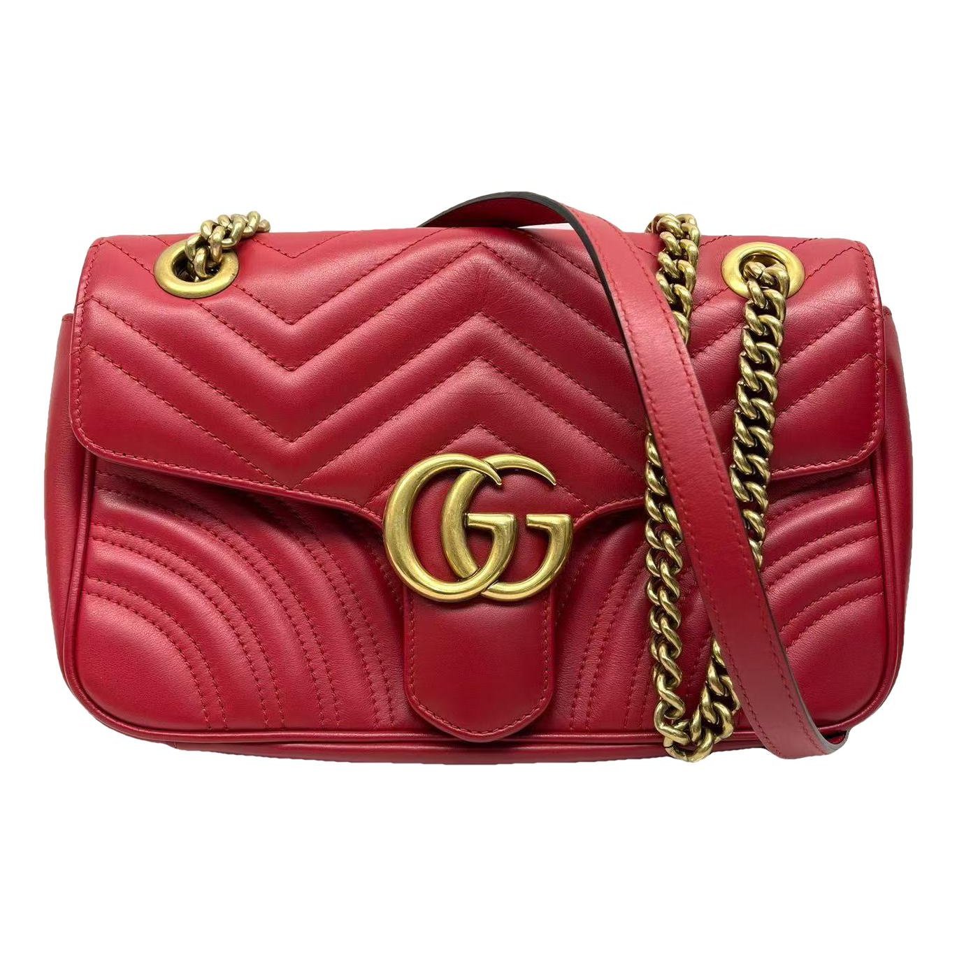 GG Marmont Flap leather handbag