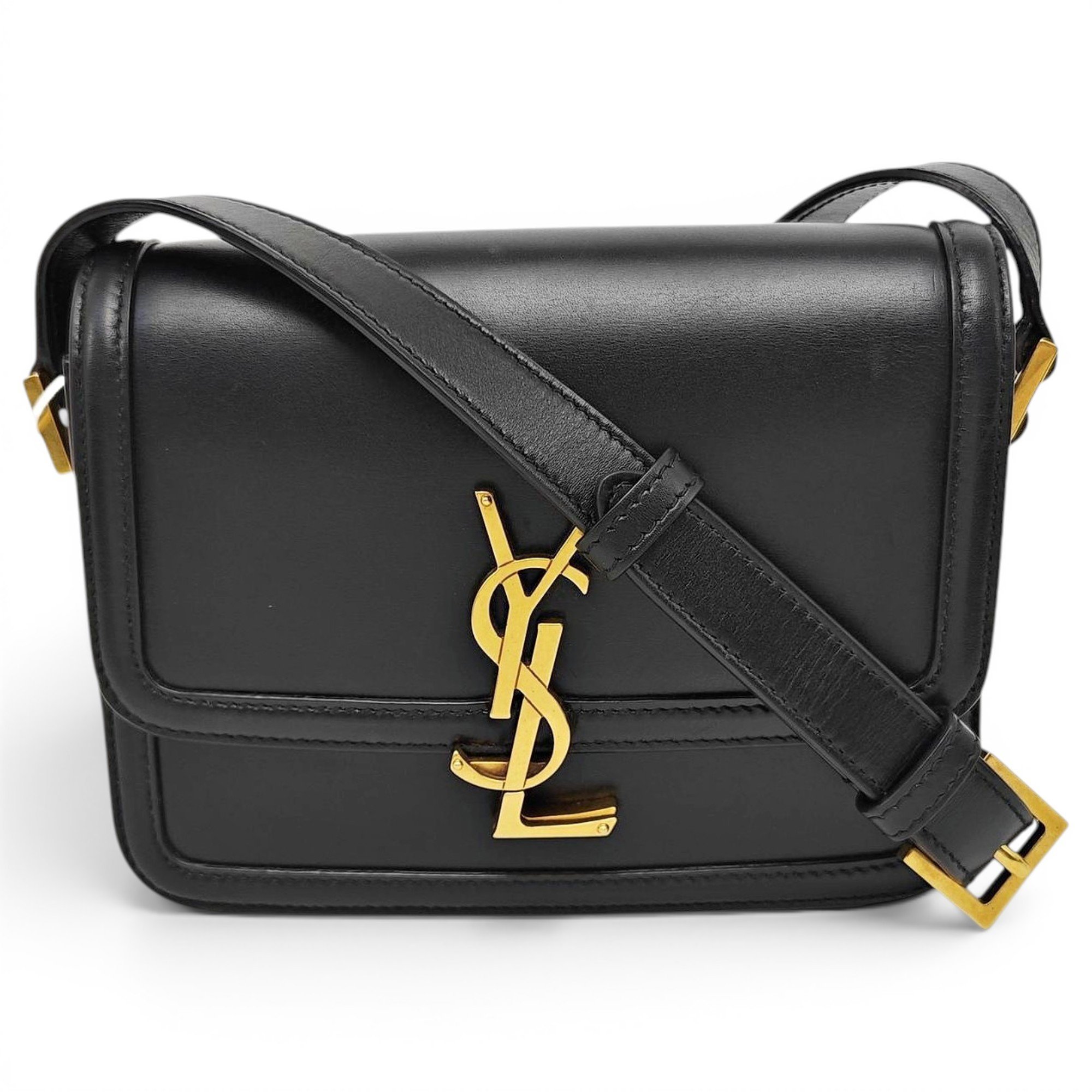Solférino leather handbag