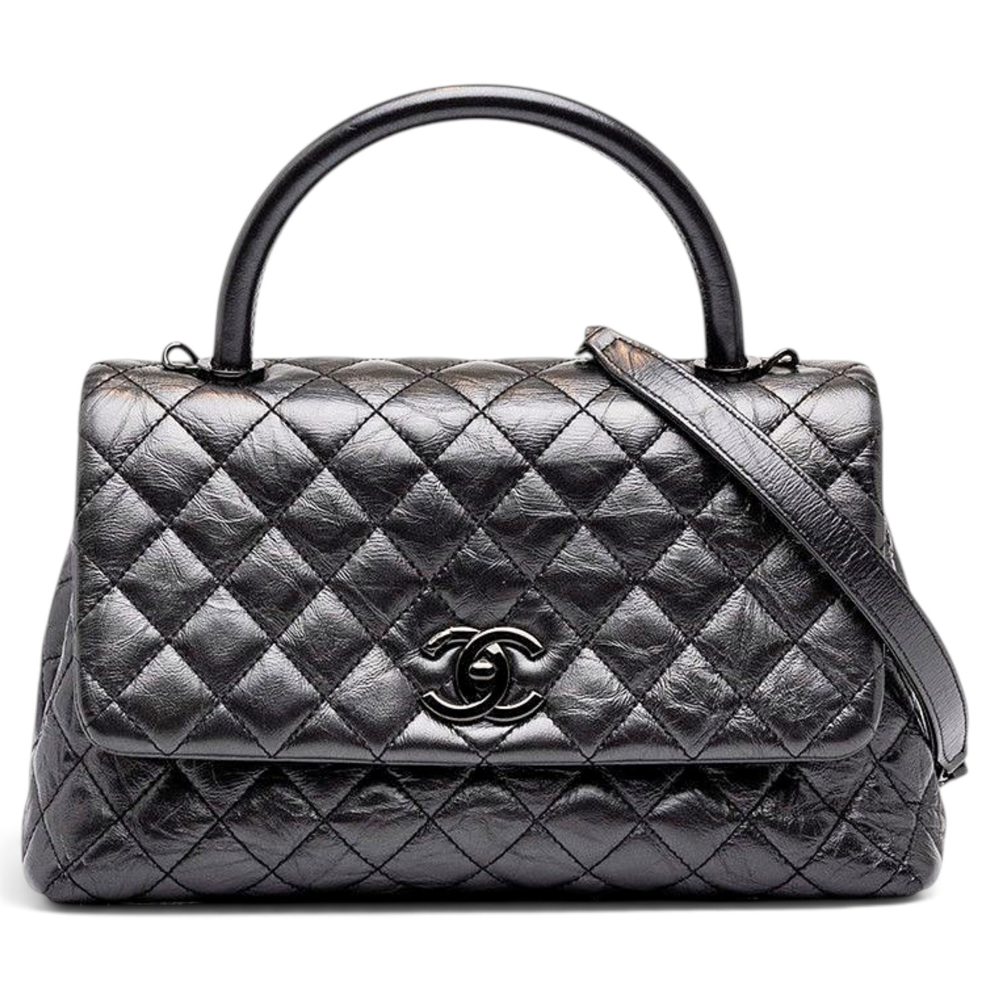 Coco Handle pony-style calfskin handbag