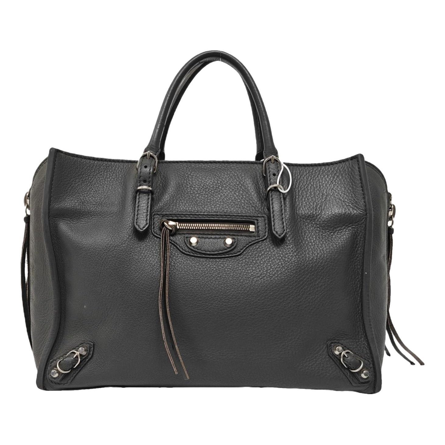 Papier leather handbag