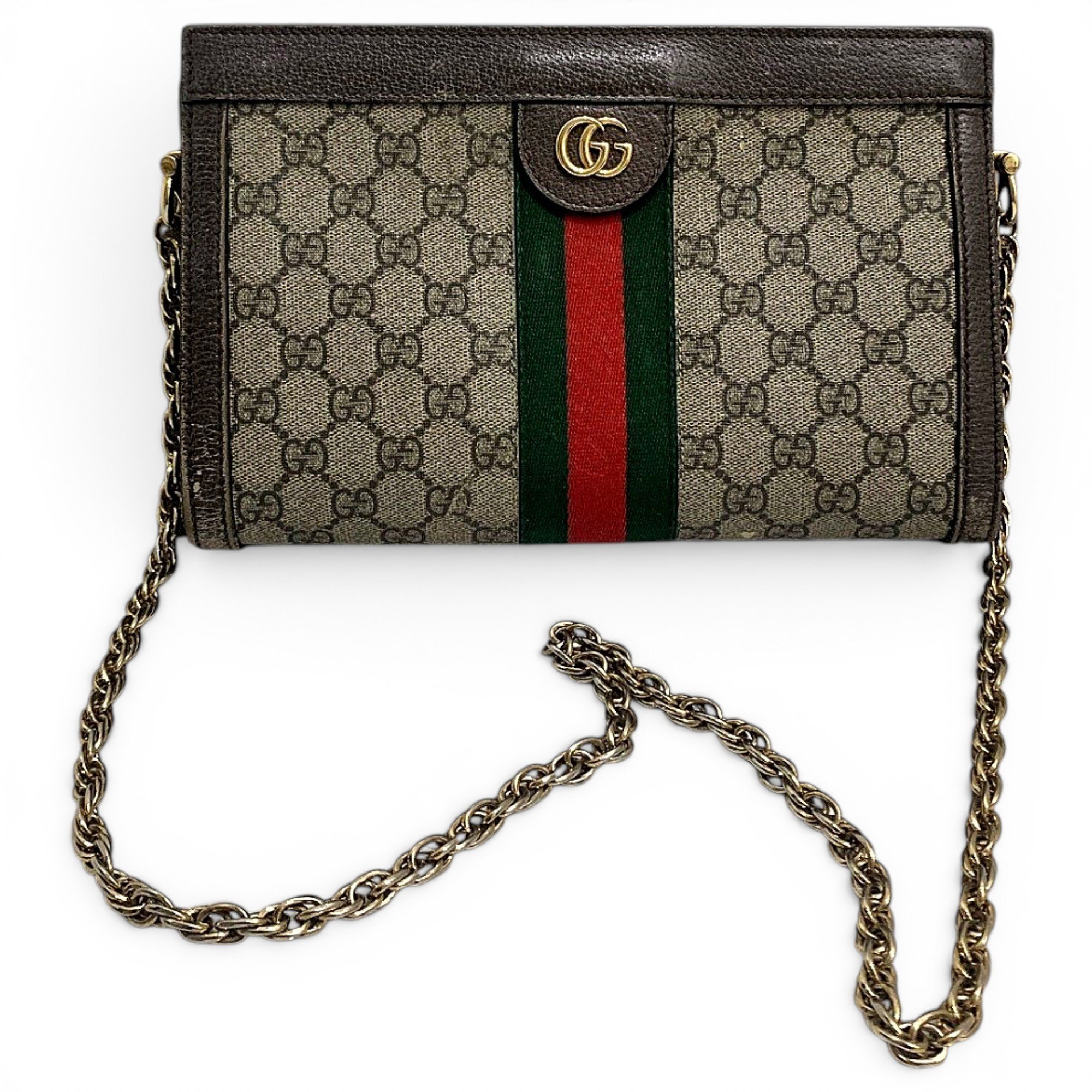 Ophidia Chain leather handbag