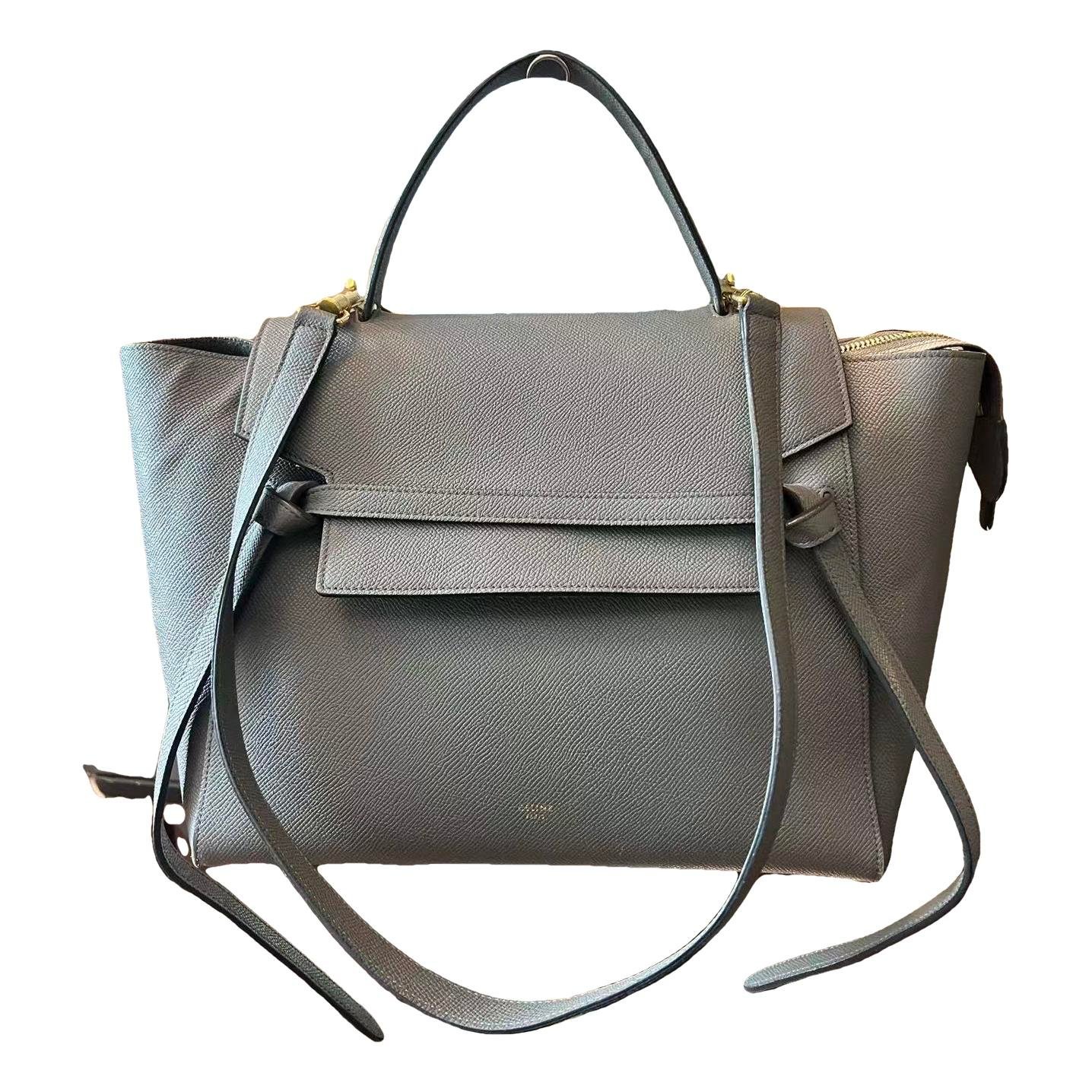 Belt leather handbag