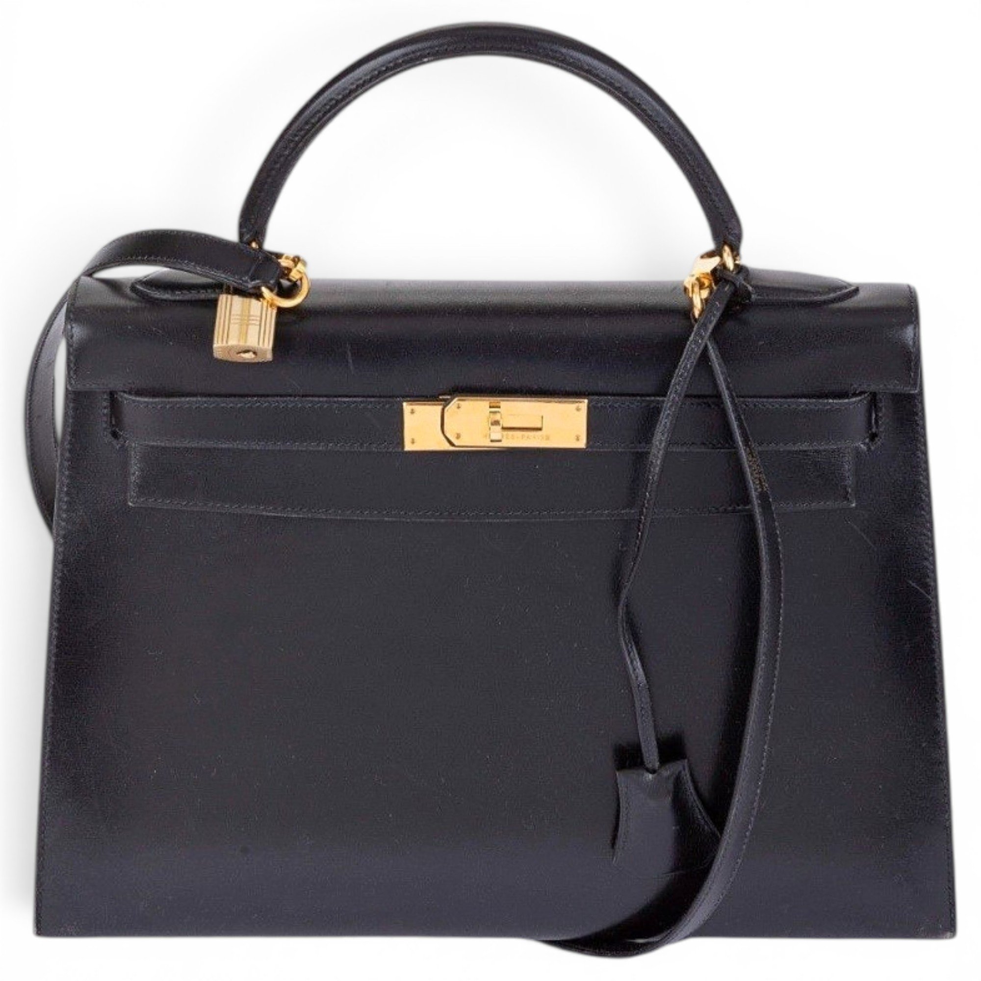 Kelly 32 leather handbag