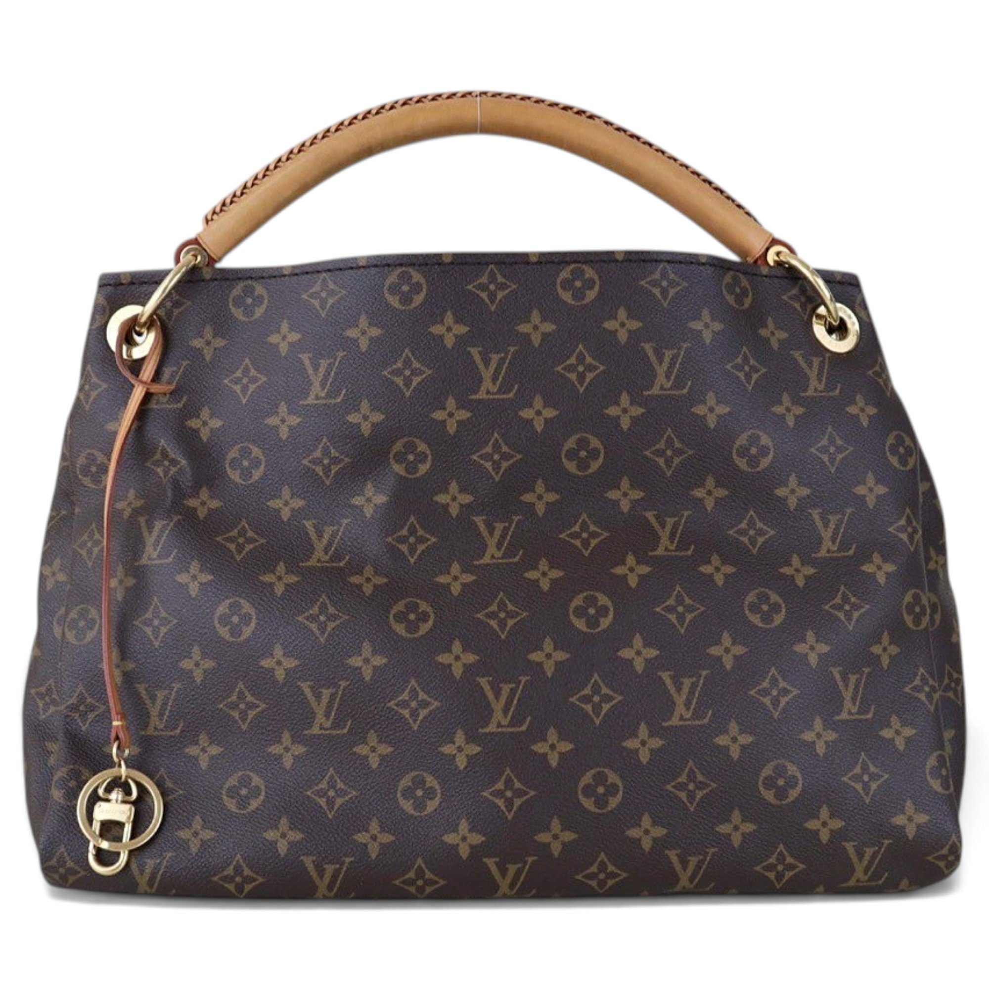 Artsy leather handbag