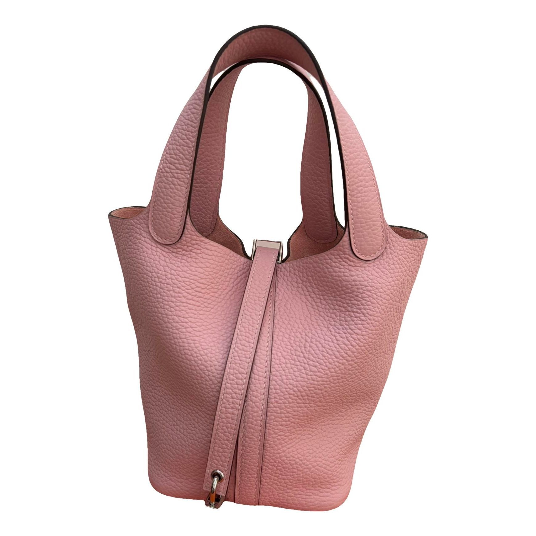 Picotin leather tote