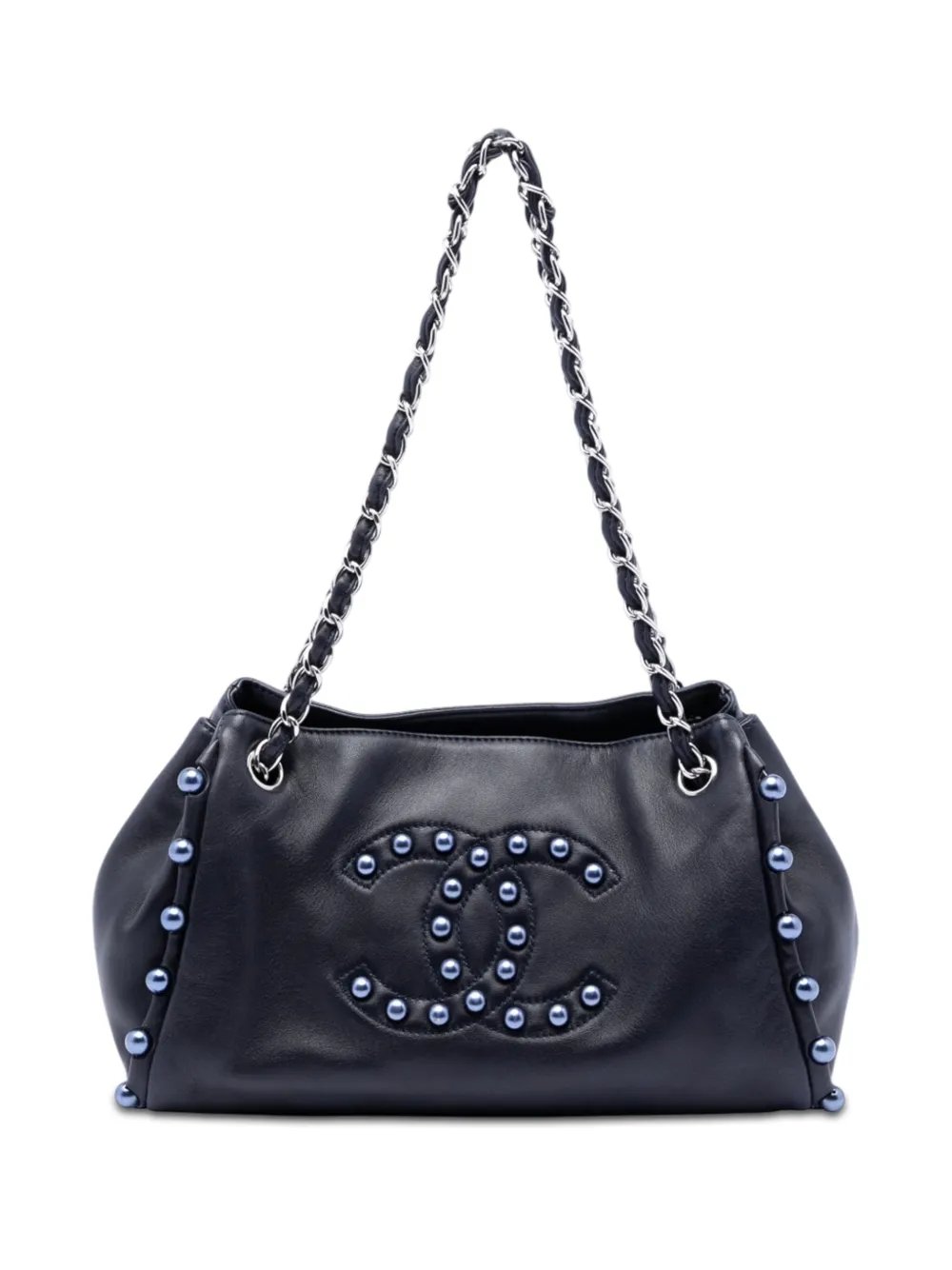 2008-2009 Small Lambskin Pearl Obsession Accordion tote bag