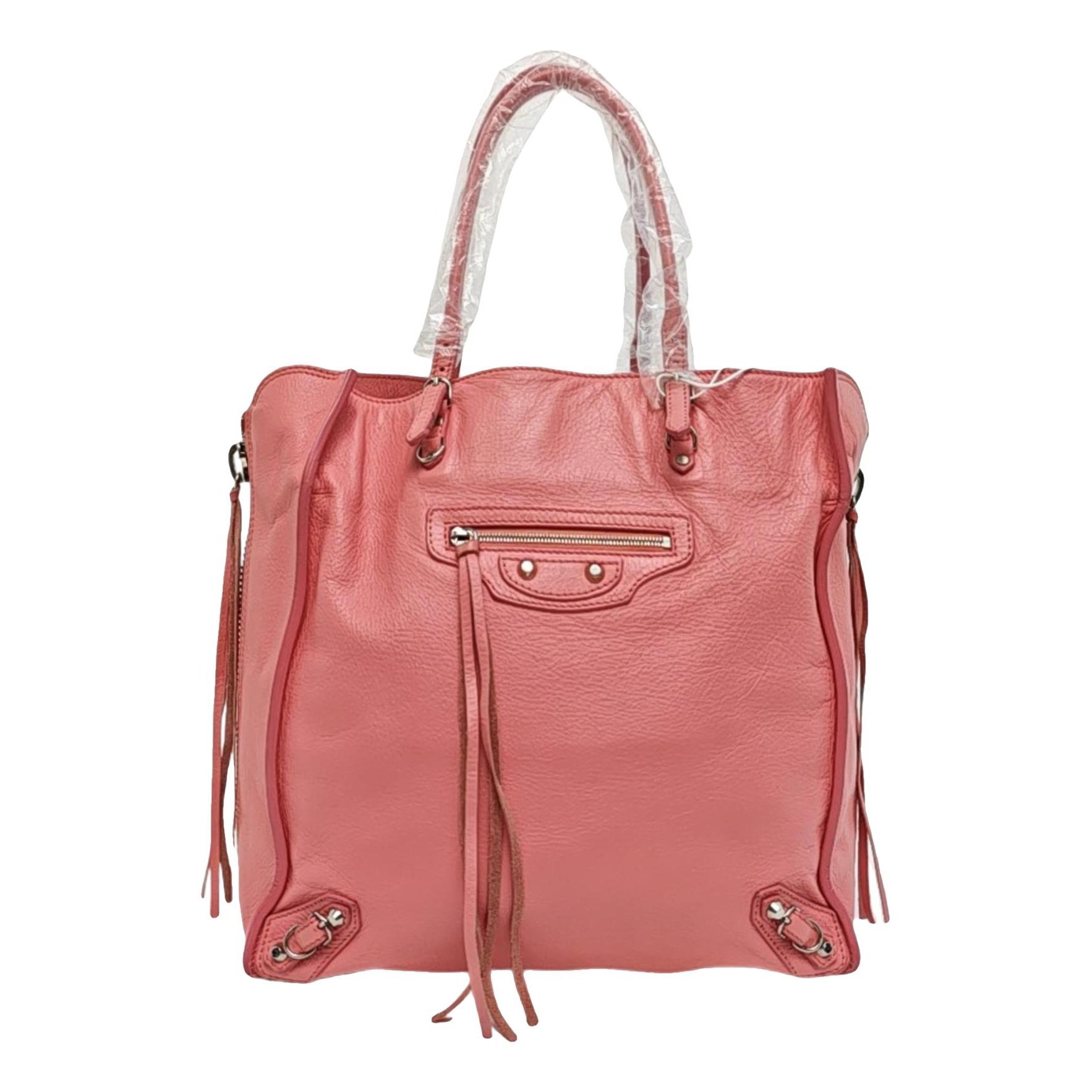 Papier leather handbag