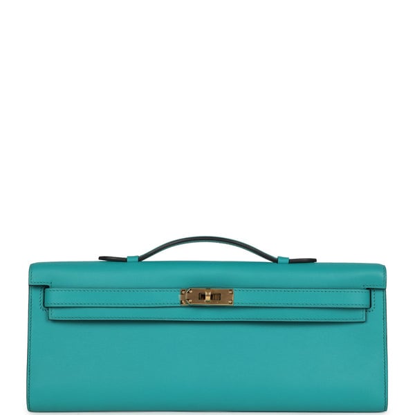 Hermes Hermes Kelly Cut Vert Verone Swift Gold Hardware