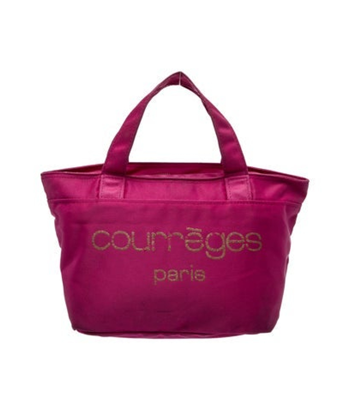 Courreges Canvas Top Handle Bag