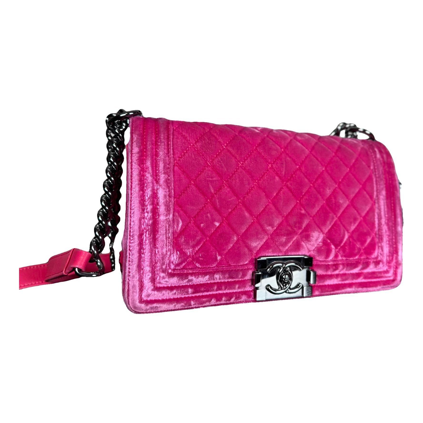 Boy velvet crossbody bag