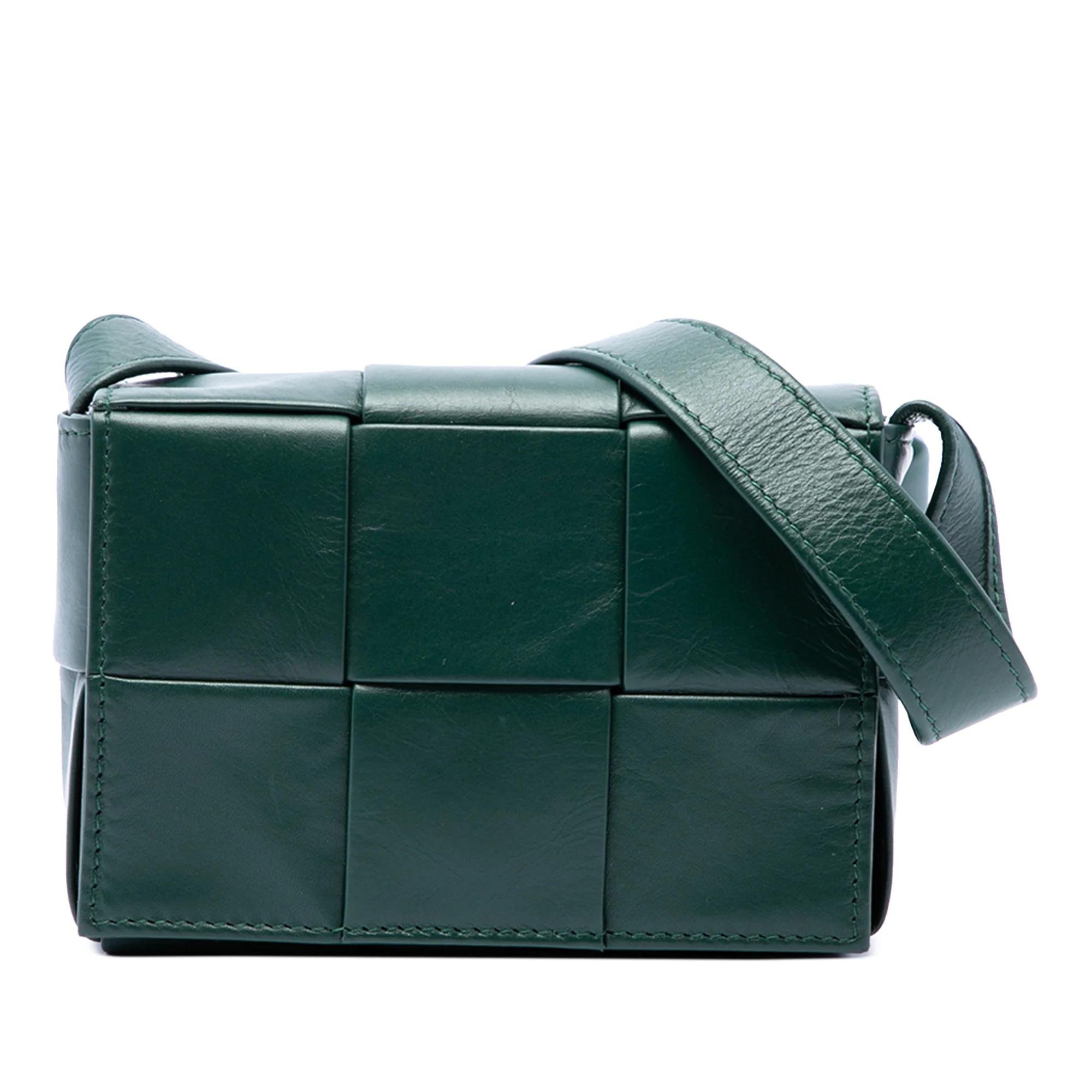 Cassette leather handbag