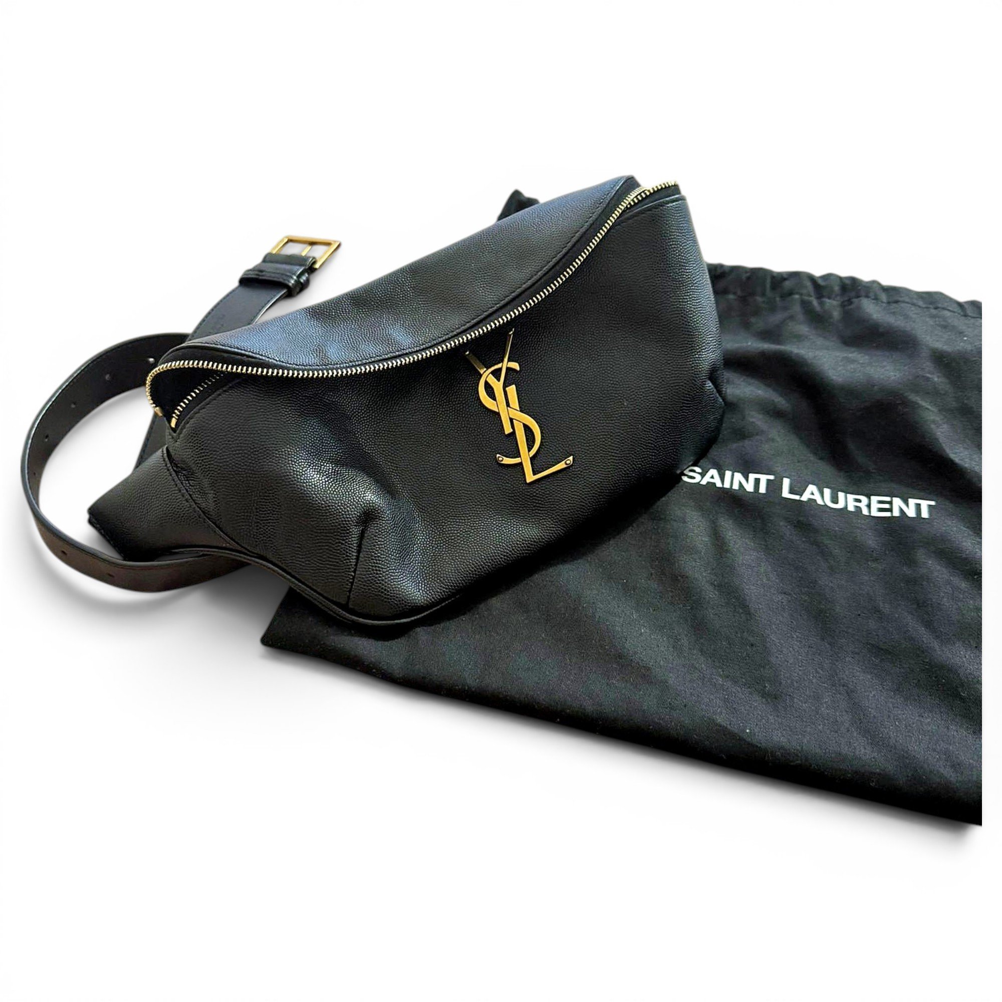Leather clutch bag