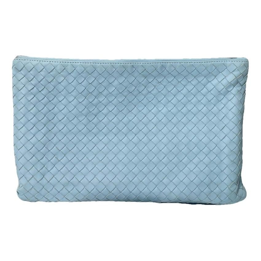 Leather clutch bag