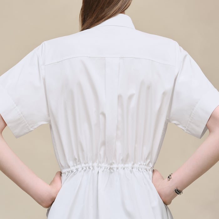 Blanc Drawstring Shirt