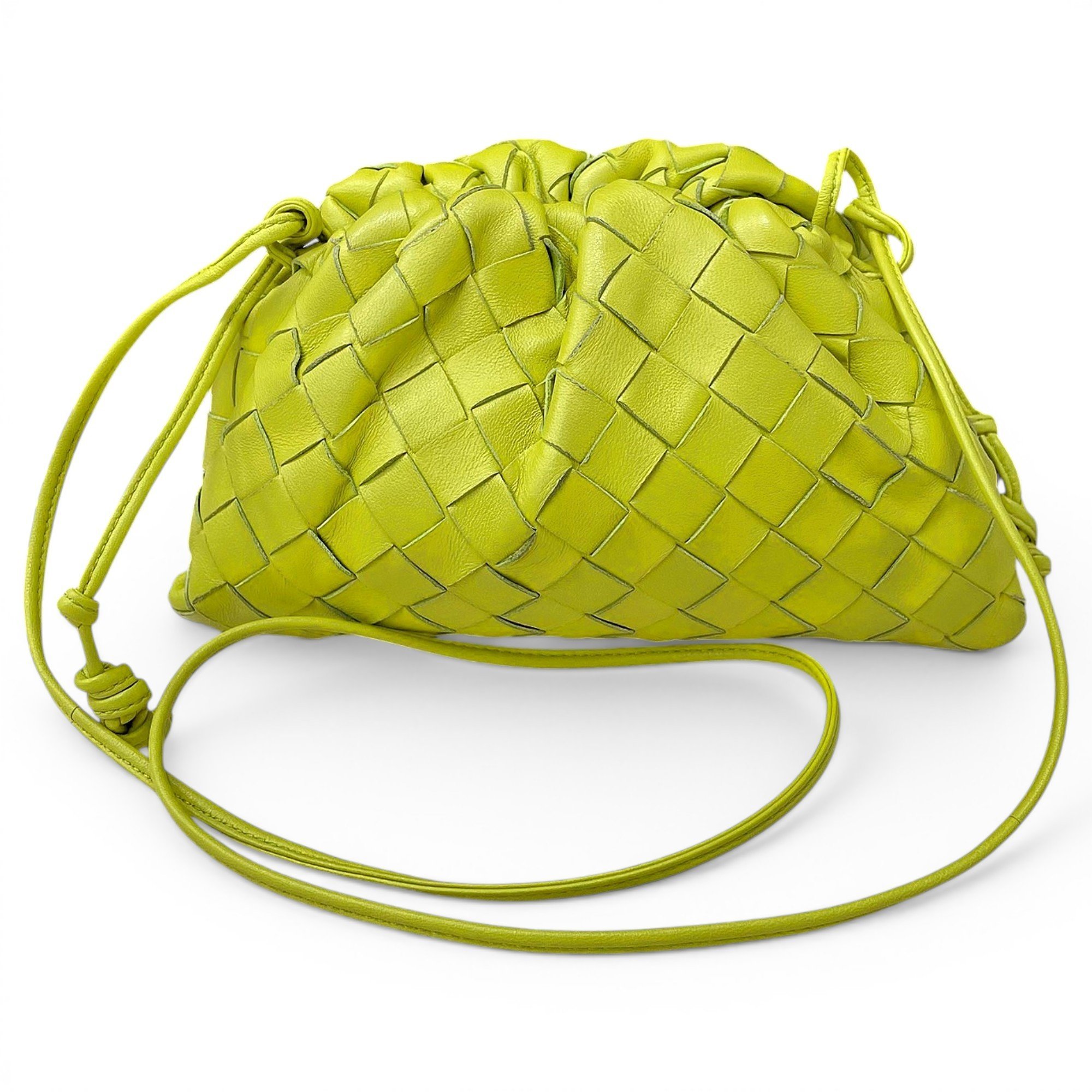 Pouch leather handbag
