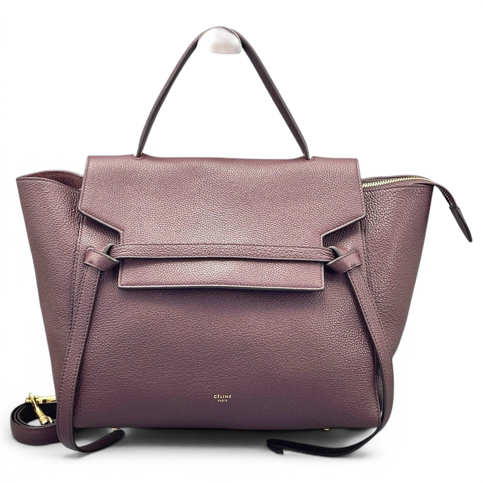 Belt leather handbag