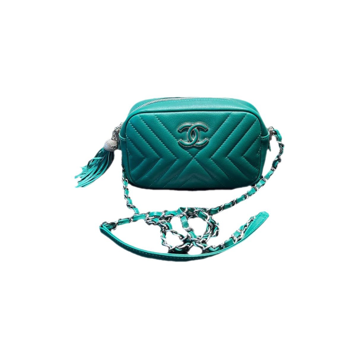 Vanity leather handbag