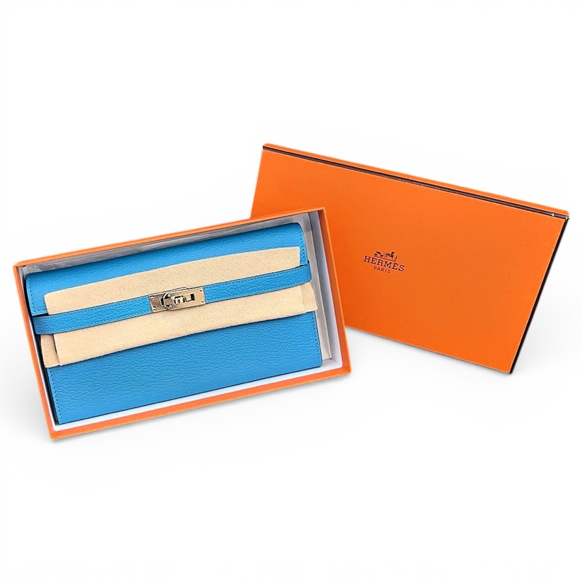 Leather clutch bag