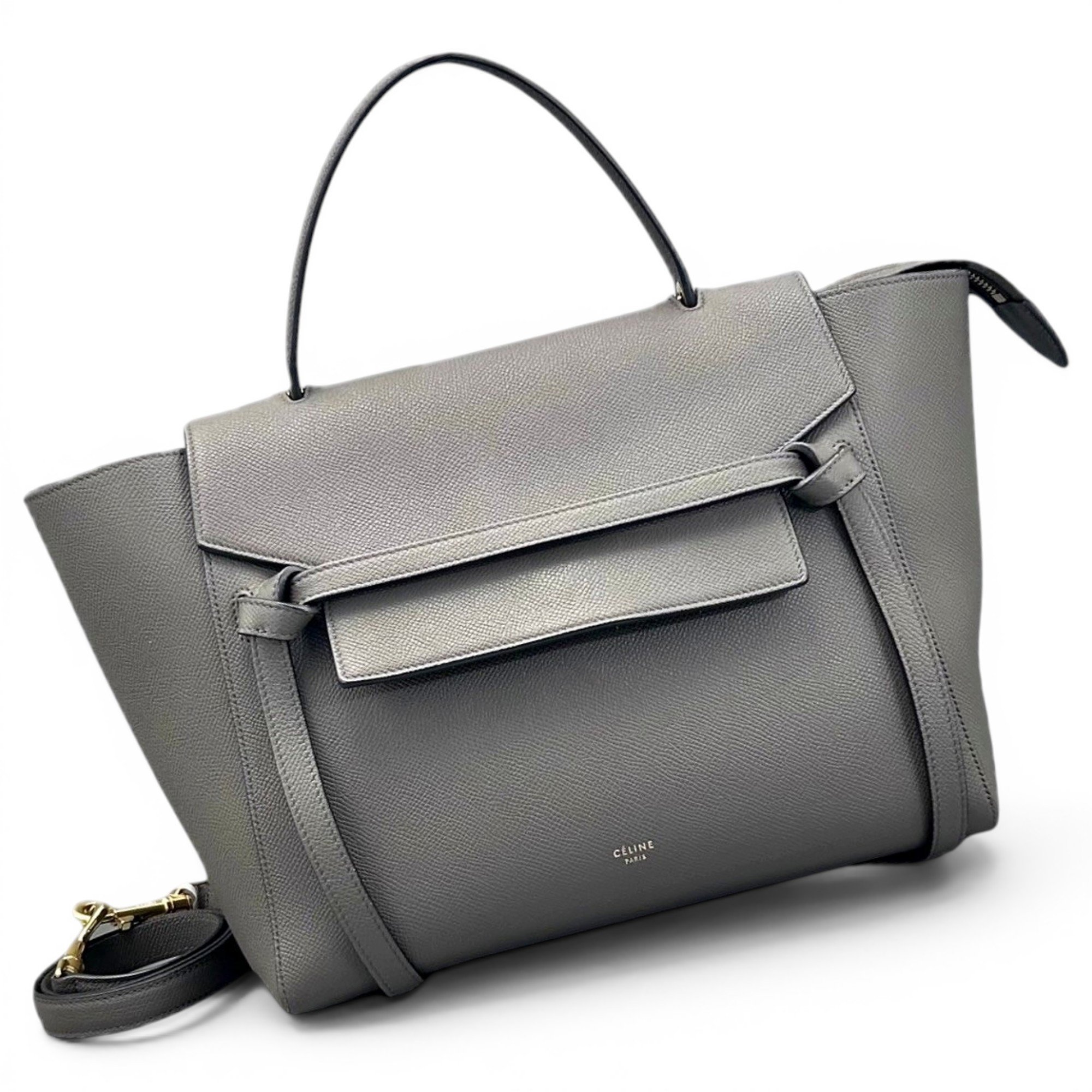 Belt leather handbag