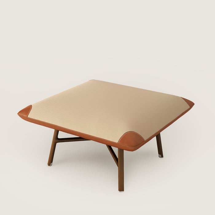Les Necessaires d'Hermès "Carre d'Assise" Low Stool, High Model