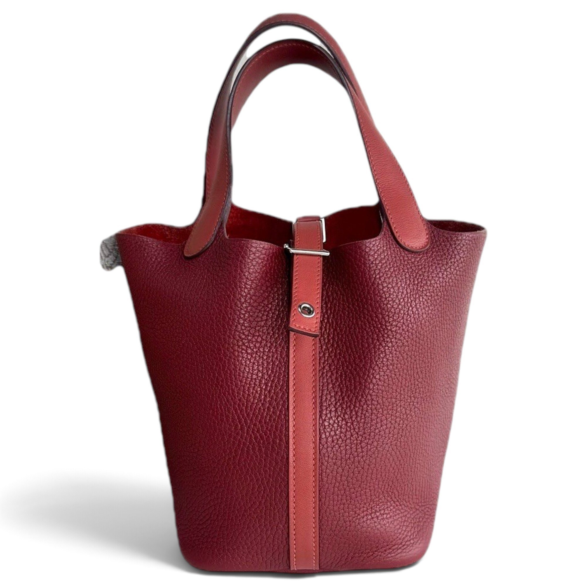 Picotin leather handbag