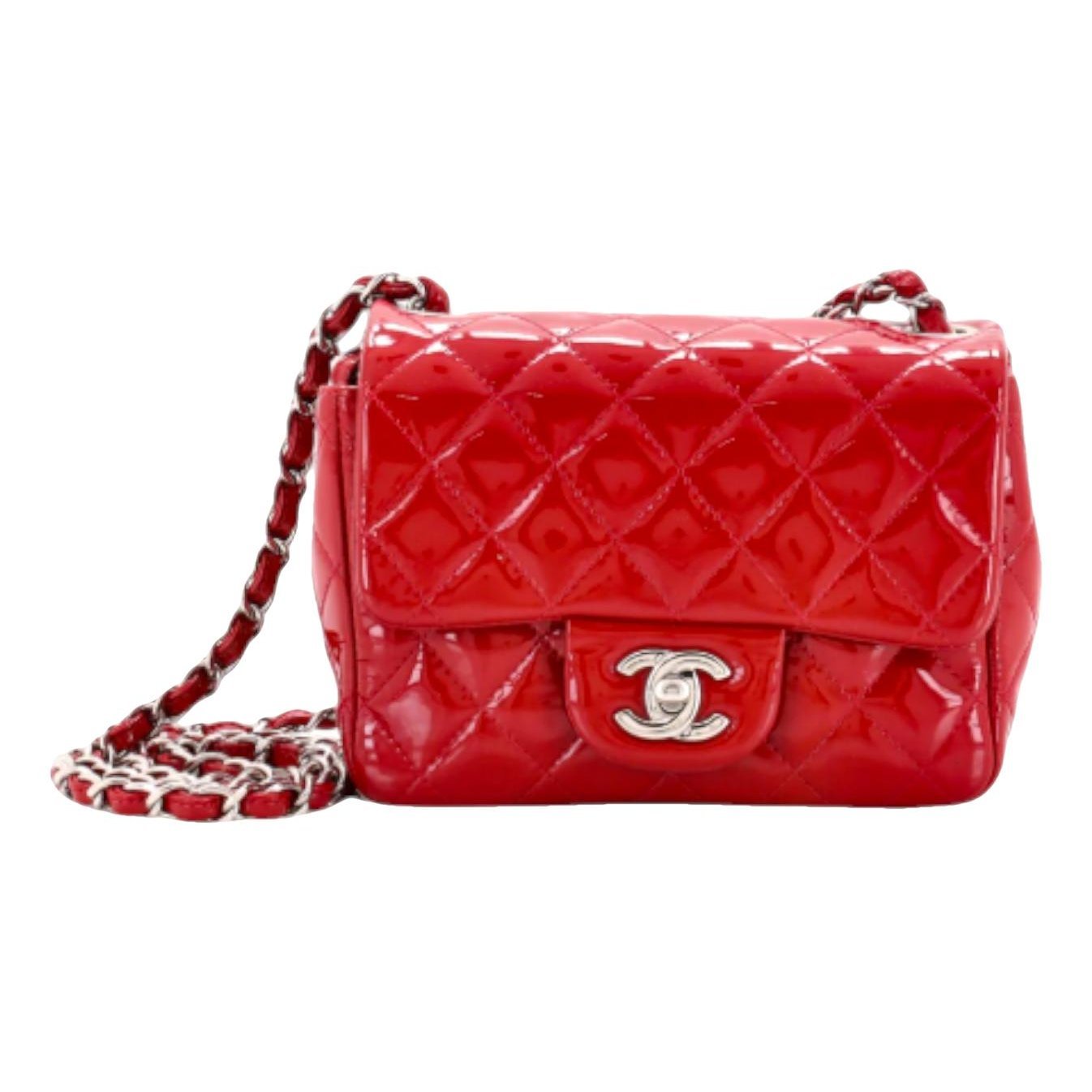 Patent leather handbag