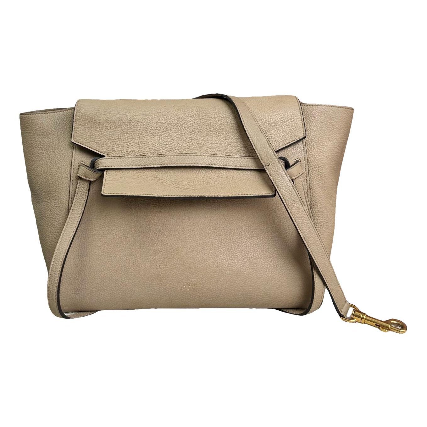 Belt leather handbag
