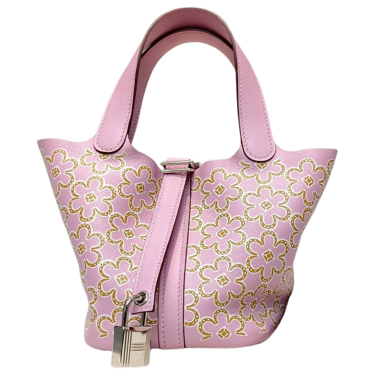 Picotin leather handbag